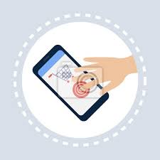 Tue, aug 3, 2021, 4:00pm edt Mobile Application Online Shopping Icon Concept Flat Wandsticker Handy Telefonieren Smartphone Myloview De