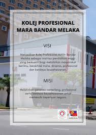 Pejabat mara daerah pasir mas Visi Dan Misi Kpm Kolej Profesional Mara Bandar Melaka Facebook