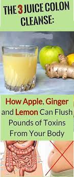 The 3 Juice Colon Cleanse How Ginger Apple And Lemons Can Flush The Toxins Away From Your Body Colon Cleanse Recipe Colon Cleanse Natural Colon Cleanse