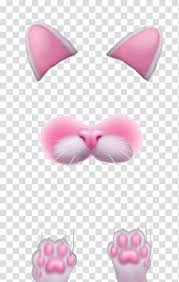 This emoji is used as a reaction of cute cat pictures sent, or to express a feeling of attraction to something. Snapchat Emojis Love Lesbian Gay Pink Cat Mask And Paw Illustration Transparent Background Png Clipart Hiclipart