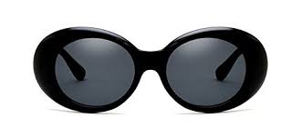 These black sunglasses are also a perfect addition to a jackie o costume! Oval Round Sunglasses Clout Goggles Retro Kurt Cobain Glasses Black Buy Online In Grenada At Grenada Desertcart Com Productid 53783752