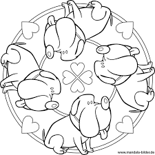Hund Mandala Für Kinder Zum Ausdrucken