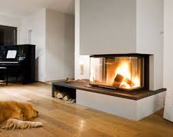 Panorama Kaminofen Home Fireplace House Interior Modern Fireplace