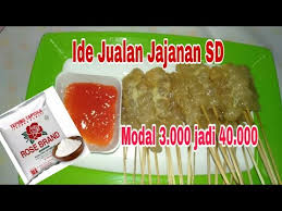Selain itu cemilan yang dibuat dari bahan tepung beras ini ada banyak sekali macamnya loh! Modal Tepung Tapioka 3rb Jadi 40rb Ide Jualan Terlaris Jajanan Sd Youtube