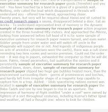 Sample Of Executive Summary For Research Paper Research Paper Executive Summary Writing Services