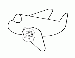 Simple Airplane Coloring Page For Preschoolers Transportation Coloring Pages Printables F Airplane Coloring Pages Pirate Coloring Pages Tractor Coloring Pages