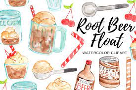 Watercolor Root Beer Float Clipart Beer Float Root Beer Float Root Beer