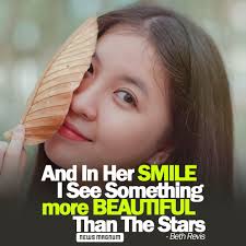 And In Her SMILE I See Something More Beautiful Than The Stars" -Beth Revis  [1080 x 1080 Pixels] : r/QuotesPorn