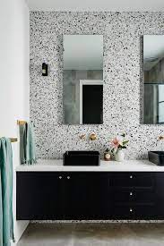The compact master ensuite still has a bit of wow factor. So You Want Some Terrazzo Tiles Houzz Au