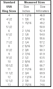 jewelry sizing charts treasures with heart jewelry