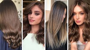 Le marron glacé est idéal sur une carnation mate ou dorée mais aussi sur un teint olive ou méditerranéen. Couleur Cheveux Chocolat 22 Nuances Chocolat Tendance 2021