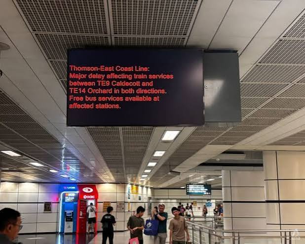 Signalling fault on Thomson-East Coast Line causes hours-long service disruption - CNA