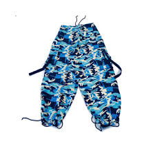 Ufo Pants Dance Rave Cargo Wind Parachute Pants Blue Camo Pants Colored Camo Pants Unisex Size Xxxs