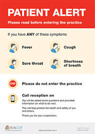 Make sure your work place is aware of the government guidance on coronavirus. Racgp Posters Ppe And Patient Alert