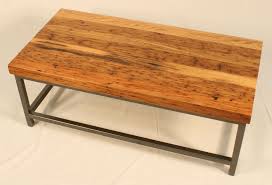 Wormy Chestnut Coffee Table With Custom Parsons Base Powder Coated Pewter Reclaimed Coffee Table Coffee Table Table