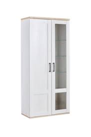 Vitrine 2 Portes Romance Imitation Pin Imitation Chene Etagere Vitree Vitrine Mobilier De Cuisine