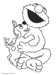 Print a birthday card coloring page. Elmo Birthday Coloring Pages Coloring Pages Printable Com