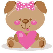 Girl Love Puppy Valentine Clip Art Svg Scrapbook Cut File Cute Clipart Files For Silhouette Cricut Pazzles Free Svgs Free Svg Cuts Cute Cut Files