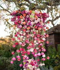 11 Unique Wedding Arrangements Using Roses Mywedding Hanging Flowers Wedding Ceremony Flowers Rose Decor
