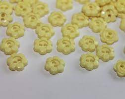 Yellow Flower Buttons 20 Tiny Baby Yellow Color Flower Buttons 2 Hole Cute Buttons Beautiful Flower Buttons 11 Mm Baby Yellow Button Flowers Yellow Flowers