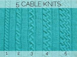 Cable Stitches Knitting Instructions