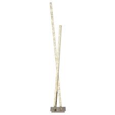 Tall wooden column floor lamp brown or grey. Clover Led Polished Chrome Crystal Column Floor Lamp 2112cc The Lighting Superstore