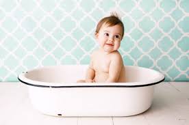 Gather the supplies you'd use for a sponge bath, a cup of rinsing water and baby shampoo, if needed, ahead of time. 7 Baby Bath Time Safety Hacks Vitacost Blog