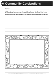 Free Worksheet Community Celebrations For Lower Primary Students This Worksheet History Worksheets Kindergarten Worksheets Kindergarten Worksheets Printable