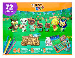 BIC Kids Coffret de Coloriage Animal Crossing 64 produits de coloriage - 36  Crayons de Couleur Evolution/18 Feutres Kid Couleur/10 Feutres Visaquarelle  & 5 Stickers/3 Figurines à Colorier Offerts : Amazon.fr: Jeux et Jouets
