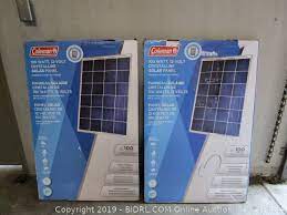 The solar panel of 100 watt is a bestselling solar panel in 12 volt solar panel category. 2 Pack Coleman 100w 27x1 3x40 Inch Solar Panel W 8 5 Amp Charge Controller Retail 318 Auction Bidrl Com Online Auction Marketplace
