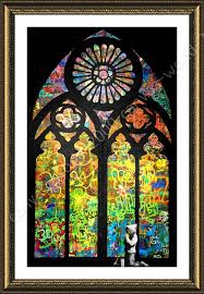 Banksy Framed Canvas Wall Art