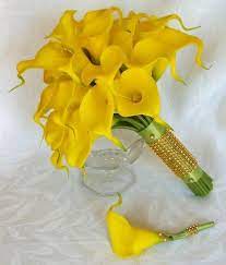 Yellow Calla Lily Wedding Bouquet Calla Lily Bridal Bouquet Calla Lily Bouquet Wedding Calla Lily Bridal