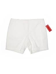 details about nwt izod women white shorts 10