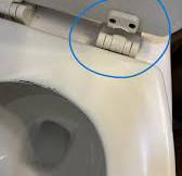Is it possible to replace just the hinges of the toilet ...