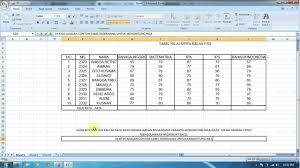 Cara Menghitung Nilai Rata Rata Di Microsoft Excel Youtube