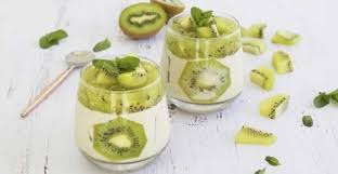 Panacotta Coco Kiwi Au Thermomix Recette Thermomix Creme Fraiche Recette Recette Kiwi Recette