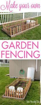 In this next one, they extended the support posts of the fence and added homemade lattice. Diy Garden Fencing Garden Fencing Diy Garden Fence Diy Fence