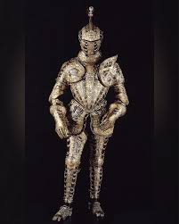 Parade armor of Alessandro Farnese, Duke of Parma and Piacenza (1545-1592).  Lucio Piccino, Milan, approx. 1570. Kunsthistorisches Museum, Ruestkammer,  Vienna, Austria. Via : George Steel
