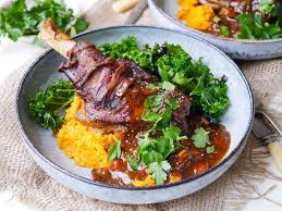 Thyme And Balsamic Slow Cooker Lamb Shanks Recipe Slow Cooker Lamb Lamb Shanks Slow Cooker Slow Cooked Lamb