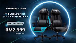 Osim Malaysia Introducing The World S 1st Gaming Massage Chair Not Only Is It Equipped With V Grip Massage Technology Which Defeats Neck Shoulder And Lumbar Aches Premium Bluetooth Speakers Also Adorns