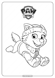 There are always a lot of these activities online. Printable Paw Patrol Everest Coloring Pages