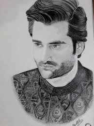 She sketches the eyes first, noses second and then the rest of the face because she thinks that the eyes are at the center of the face. Graphite Pencil Sketch Of A Famous Pakistani Actor Hamza Ali Abbasi Art Hamzaaliabbasi Pakistaniactor Pencilsketch Art Fantastic Art Community Art