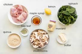 If you don't like rosemary, you lemon rosemary chicken thigh dinner. One Pot Chicken And Quinoa In Mustard Sauce Little Broken
