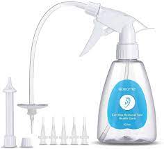 Amazon Com Ear Wax Remover Colawind Ear Washer Bottle Bulb Syringe Cleaning System For Adults And Kids 300ml Capacity With Sprayer Ear Wax Removal Tool Kit Health Personal Care