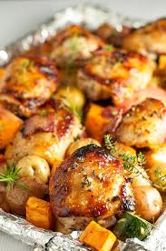 Sheet Pan Chicken And Roasted Harvest Vegetables Flavour And Savour Recipe Pan Chicken Sheet Pan Dinners Sheet Pan Recipes