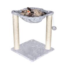 Give your cat or kitten the perfect place to nap, scratch, and play with the petmaker cat hammock and scratching post. Grepatio Cat Tree For Large Cats Two Scratching Post And Plush Hammock Bed You Can Find More Deta Cat Scratcher Post Cat Scratching Post Cat Scratcher Tree