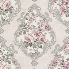 Painting using one stroke technique. Floral Wallpaper Bouquet 409647 Flowers Pink Multicolor