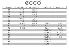 Ecco Size Chart Outdoor Equipped