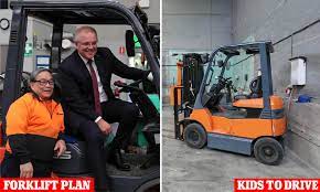 Australian prime minister scott morrison has backed down from an idea to allow teenagers to drive forklifts. W Laxdojuitpvm