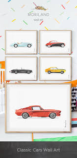 Classic Car Print Vehicle Print Car Printable Art Etsy In 2021 Vintage Car Bedroom Car Wall Art Vintage Kids Room